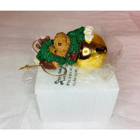 Vintage Boyds Bear & Friend Moose w/Bell Ornament - Picture 10 of 11